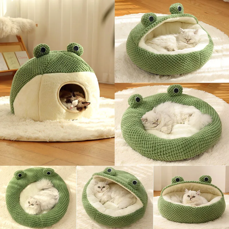 Cozy Froggy cat bed