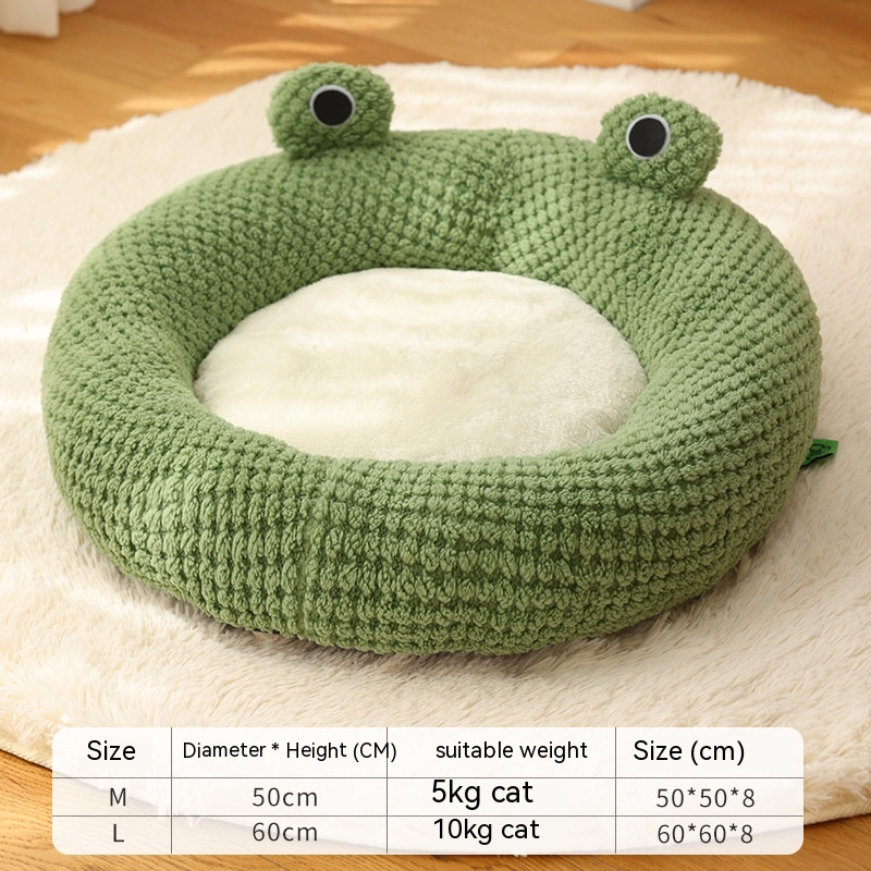 Cozy Froggy cat bed