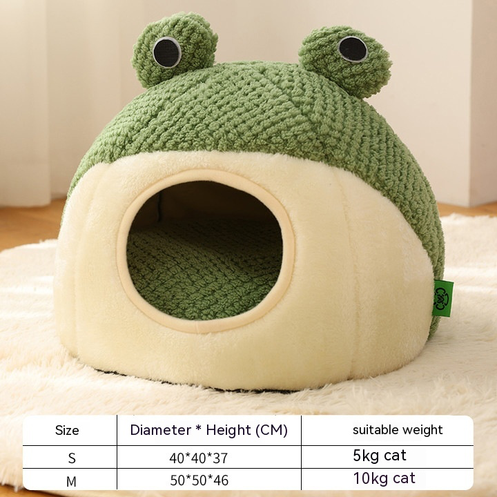 Cozy Froggy cat bed